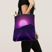 80er Retro Hintergrundbild mit 3D-Elementen Tasche (Von Nahem)
