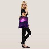 80er Retro Hintergrundbild mit 3D-Elementen Tasche (Am Model)