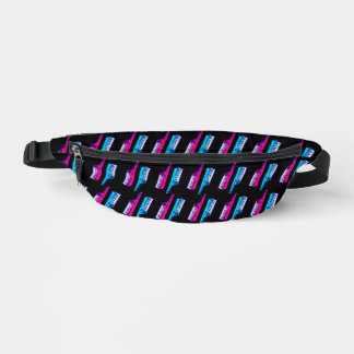 80er RETRO-KEYTARS ROSA BLAU FANNY PACK Bauchtasche