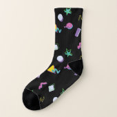 80er Retro Memphis Pop Pattern Socken (Links - Außen)