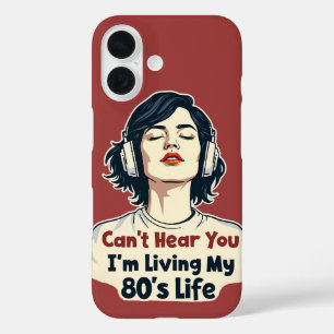 80er Retro Nostalgic Music Lover Throwback Design iPhone 16 Hülle