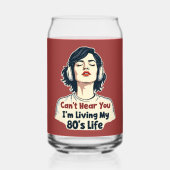 80er Retro Nostalgic Music Lover Throwback Design Dosenglas (Rückseite)