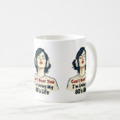 80er Retro Nostalgic Music Lover Throwback Design Kaffeetasse (VorderseiteRechts)