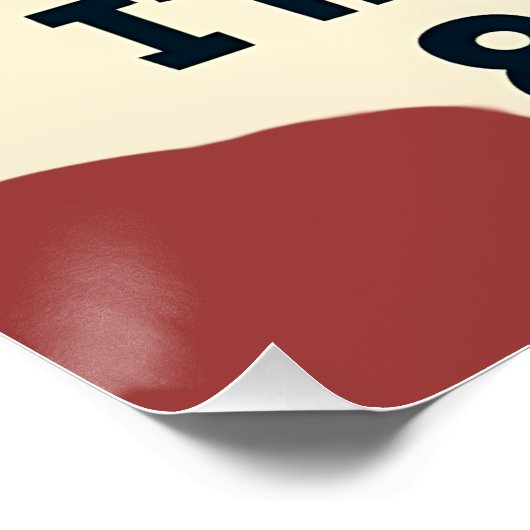 80er Retro Nostalgic Music Lover Throwback Design Poster (Ecke)