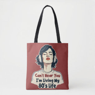 80er Retro Nostalgic Music Lover Throwback Design Tasche
