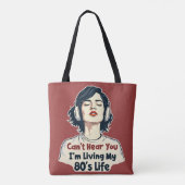 80er Retro Nostalgic Music Lover Throwback Design Tasche (Rückseite)