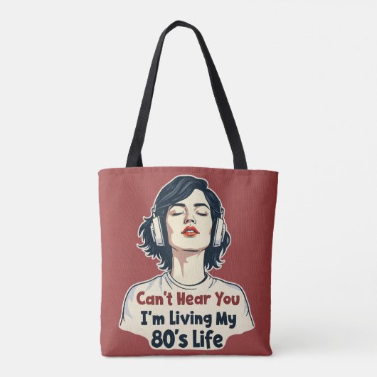 80er Retro Nostalgic Music Lover Throwback Design Tasche (Rückseite)