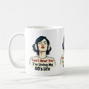 80er Retro Nostalgischer Musikliebhaber Throwback- Kaffeetasse
