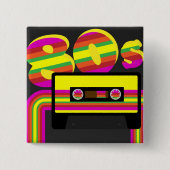 80er Retro Party Button (Vorderseite)