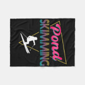 80er Retro Pond Skimml Skimml Skilift Fleecedecke (Vorderseite (Horizontal))