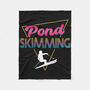 80er Retro Pond Skimml Skimml Skilift Fleecedecke