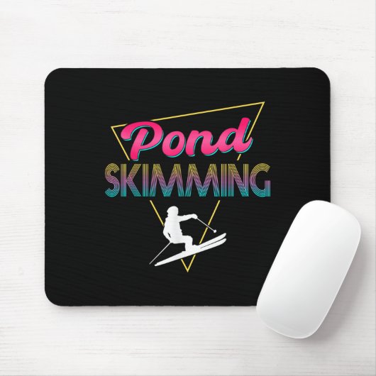 80er Retro Pond Skimml Skimml Skilift Mousepad (Mit Mouse)