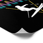 80er Retro Pond Skimml Skimml Skilift Poster (Ecke)