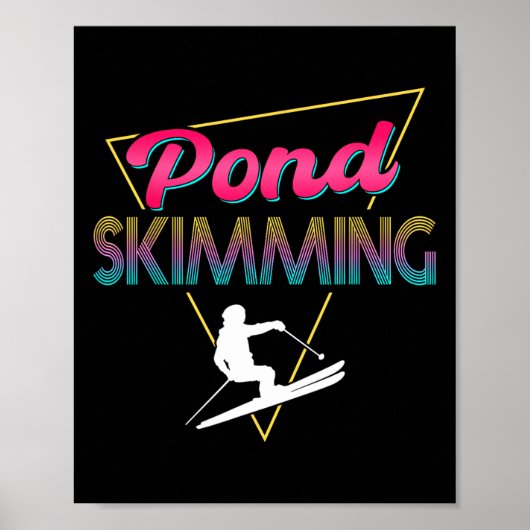 80er Retro Pond Skimml Skimml Skilift Poster (Vorne)