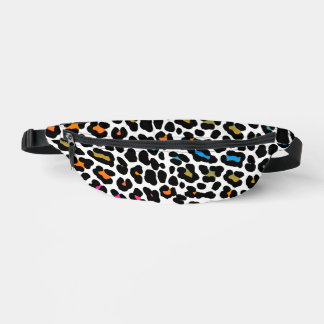 80er RETRO RAINBOW LEOPARD DRUCKPAKET Bauchtasche