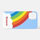 80er Retro Rainbow Personalisiert iPhone 4/4S Fall Case-Mate iPhone Hülle (Rückseite (Horizontal))