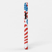 80er Retro Style American Flag USA Case-Mate iPhone Hülle (Hinten/Rechts)