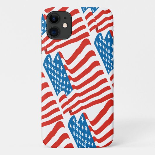 80er Retro Style American Flag USA Case-Mate iPhone Hülle (Rückseite)