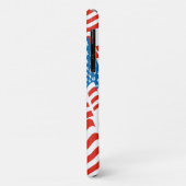 80er Retro Style American Flag USA Case-Mate iPhone Hülle (Hinten/Links)