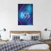 80er Retro Style Leinwanddruck (Insitu (Schlafzimmer))