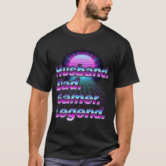80er Retro Synthwave T-Shirt (Vorderseite)