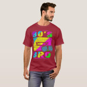 80er Retro Tape Bro Party 80er DJ Party Goer T-Shirt (Vorne ganz)