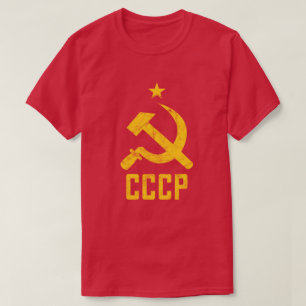 80er Retro UdSSR CCCP Sowjetunion Redux Distressed T-Shirt