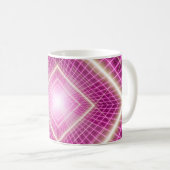 80er Retro und sci fi Pop Kunstszene. Kaffeetasse (VorderseiteRechts)