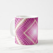80er Retro und sci fi Pop Kunstszene. Kaffeetasse (Vorderseite Links)