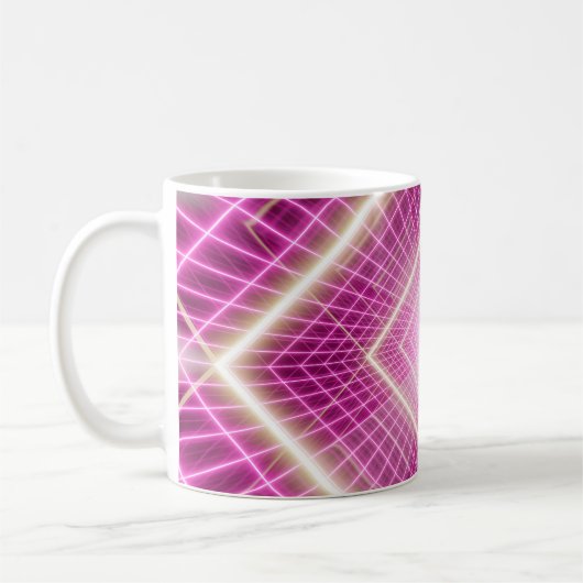 80er Retro und sci fi Pop Kunstszene. Kaffeetasse (Links)