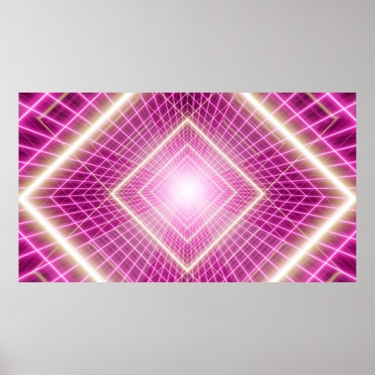 80er Retro und sci fi Pop Kunstszene. Poster (Vorne)