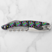 80er Retro Vintage Flaschenöffner Geschenk Kellnermesser (Rückseite)