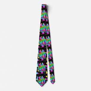 80ER RETRO VINTAGE OLD SCHOOL STIL KRAWATTE