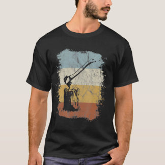 80er Retro Wood Chopping Vintag Ax Lumberjack  T-Shirt