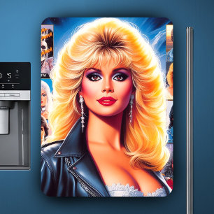 80er Retrowave-Frau Magnet