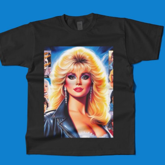 80er Retrowave Frau T-Shirt