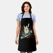 80er Rock Band 80er Rock and Roll Music Lover Rock Schürze (Getragen)