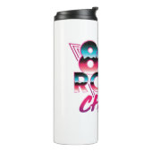80er Rock Chick 1980er Music Lover Thermosbecher (Nach links gedreht)