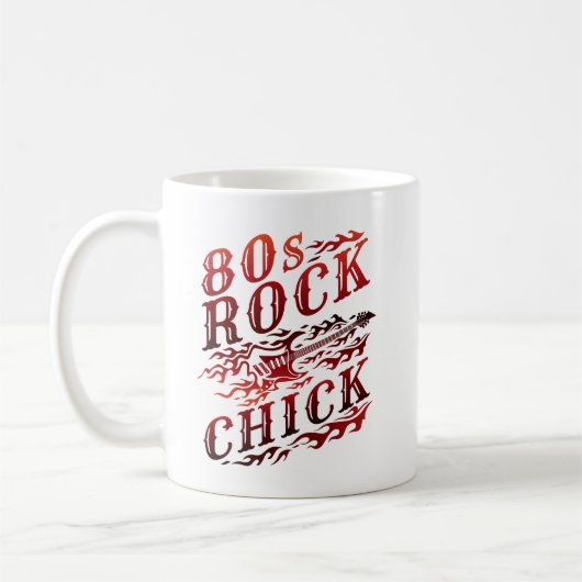 80er Rock Chick Aighties Music Kaffeetasse (Links)