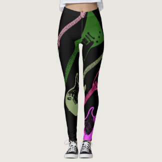 80er Rock Guitar Leggings