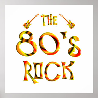 80er Rock Poster