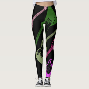 80er Rockgitarre Leggings