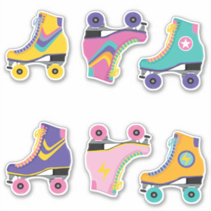 80er Roller Skate Aufkleber