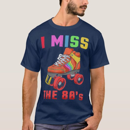 80er Rollerskates T Shirt Vintag Roller Skaten (Vorderseite)