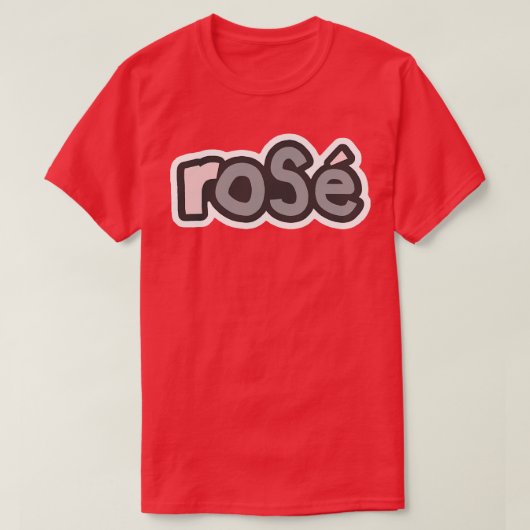 80er Rose Wine Ultimate Gray Typografy T-Shirt (Design vorne)