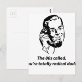 80er rufen zurück postkarte (Vorne/Hinten)