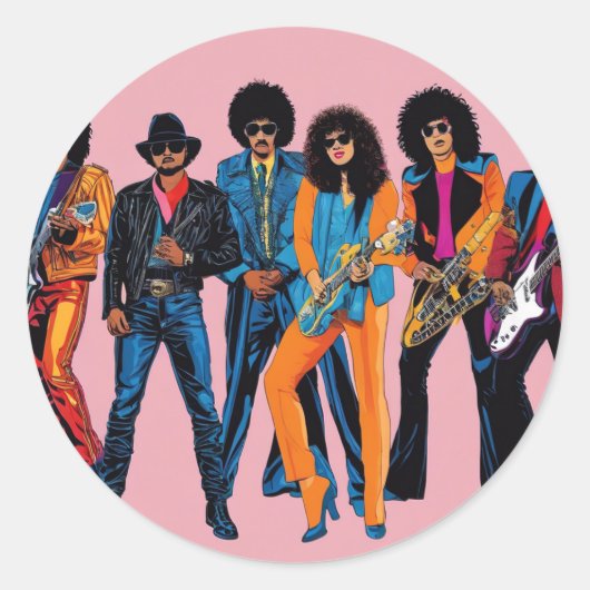 80er runder aufkleber (Vorderseite)