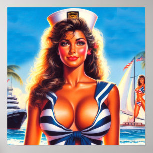 80er Sailor Button-up Poster