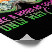 80er Ski Outfit Retro Ski Grandma Poster (Ecke)