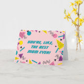 80er Slang Mütter Tageskarte Karte (Gelbe Blume)